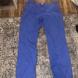 Bonobos Royal Blue Washed Chinos - Slim Straight - Men's Size 31/30
